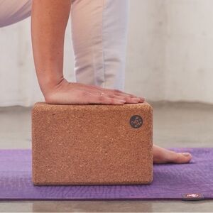 Pair of Manduka Cork Yoga Block, Resilient Material & Easy to Grip.
